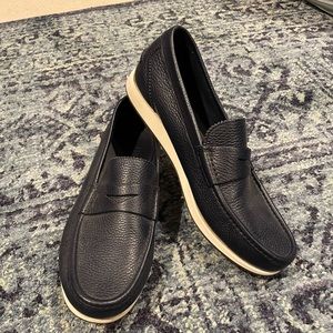 Salvatore Ferragamo Men’s Navy Blue Calfskin Loafers